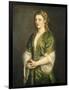 Portrait of a Lady, 1555-Titian (Tiziano Vecelli)-Framed Art Print