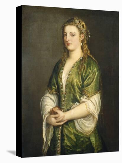 Portrait of a Lady, 1555-Titian (Tiziano Vecelli)-Stretched Canvas
