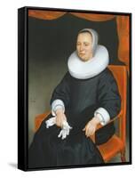 Portrait of a Lady, 1649-Nicolaes Maes-Framed Stretched Canvas