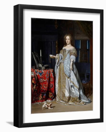 Portrait of a Lady, 1667-Gabriel Metsu-Framed Giclee Print