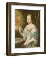 Portrait of a Lady, 1671-Wallerant Vaillant-Framed Giclee Print