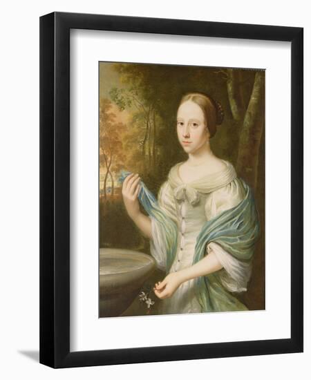 Portrait of a Lady, 1671-Wallerant Vaillant-Framed Giclee Print