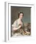 Portrait of a Lady, 1738-Jean-Marc Nattier-Framed Giclee Print