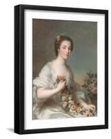 Portrait of a Lady, 1738-Jean-Marc Nattier-Framed Giclee Print