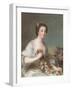 Portrait of a Lady, 1738-Jean-Marc Nattier-Framed Giclee Print