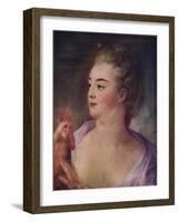 'Portrait of a Lady', 1763-Jean-Baptiste Perronneau-Framed Giclee Print