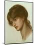 Portrait of a Lady, 1870 chalk on paper-Dante Gabriel Charles Rossetti-Mounted Giclee Print