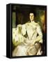 Portrait of a Lady, 1907 (Oil on Canvas)-Frank Weston Benson-Framed Stretched Canvas