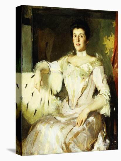 Portrait of a Lady, 1907 (Oil on Canvas)-Frank Weston Benson-Stretched Canvas