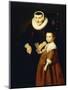 Portrait of a Lady, Aged 80 with a Girl, Aged 6, Three Quarter-Length, C.1632-33-Jacob Adriensz Backer-Mounted Giclee Print