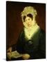 Portrait of a Lady, American School, 19th Century-null-Stretched Canvas