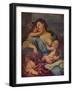 Portrait of a Lady and Three Children, 17th century, (1907)-Sébastien Bourdon-Framed Giclee Print