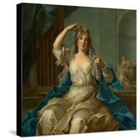 Portrait of a Lady as a Vestal Virgin, 1759-Jean-Marc Nattier-Stretched Canvas