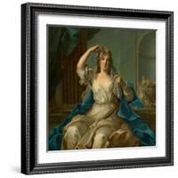 Portrait of a Lady as a Vestal Virgin, 1759-Jean-Marc Nattier-Framed Giclee Print