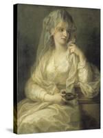 Portrait of a Lady As a Vestal Virgin-Angelica Kauffmann-Stretched Canvas