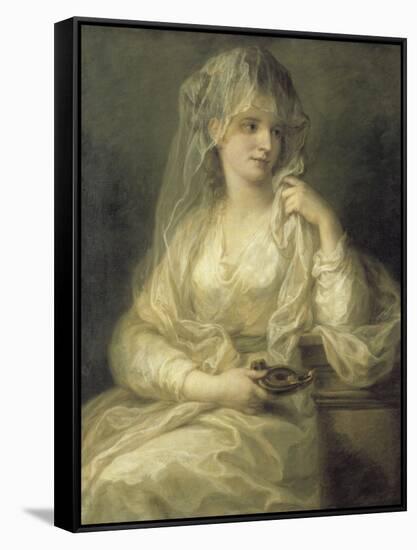 Portrait of a Lady As a Vestal Virgin-Angelica Kauffmann-Framed Stretched Canvas