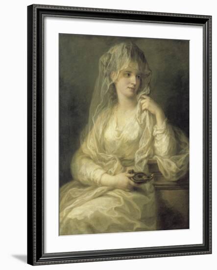 Portrait of a Lady As a Vestal Virgin-Angelica Kauffmann-Framed Giclee Print