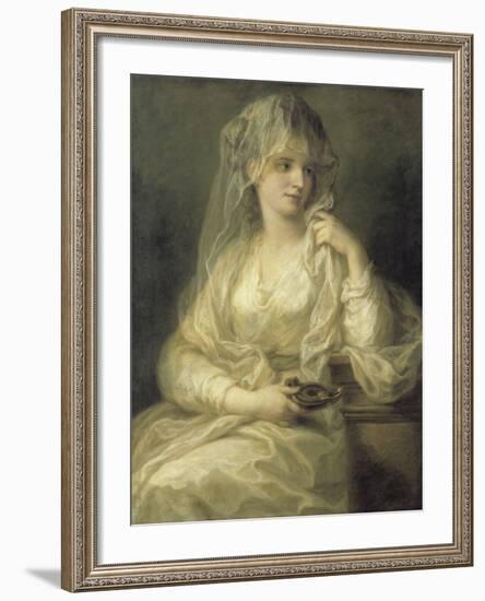 Portrait of a Lady As a Vestal Virgin-Angelica Kauffmann-Framed Giclee Print