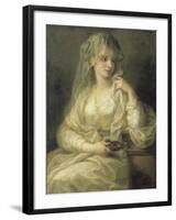 Portrait of a Lady As a Vestal Virgin-Angelica Kauffmann-Framed Giclee Print