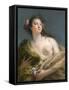 Portrait of a Lady as Flora-Giovanni Battista Tiepolo-Framed Stretched Canvas