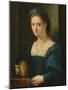 Portrait of a Lady, as Mary Magdalene (Oil on Panel)-Domenico Puligo-Mounted Giclee Print