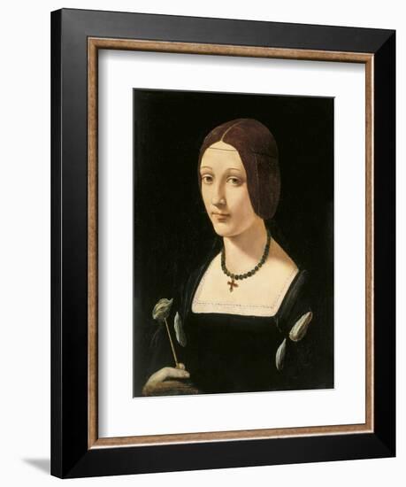 Portrait of a Lady as Saint Lucy-Giovanni Antonio Boltraffio-Framed Giclee Print