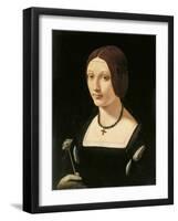 Portrait of a Lady as Saint Lucy-Giovanni Antonio Boltraffio-Framed Giclee Print