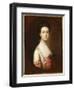 Portrait of a Lady, Bust Length, in a Pink and White Dress Trimmed with Lace and a Pearl Necklace-Thomas Gainsborough-Framed Giclee Print