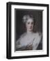 Portrait of a Lady, Bust Length in an Ermine-Trimmed Robe with Fleur-De-Lys, Diamond Clasp and…-Rosalba Giovanna Carriera-Framed Giclee Print