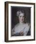 Portrait of a Lady, Bust Length in an Ermine-Trimmed Robe with Fleur-De-Lys, Diamond Clasp and…-Rosalba Giovanna Carriera-Framed Giclee Print