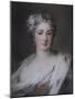 Portrait of a Lady, Bust Length in an Ermine-Trimmed Robe with Fleur-De-Lys, Diamond Clasp and…-Rosalba Giovanna Carriera-Mounted Giclee Print