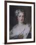 Portrait of a Lady, Bust Length in an Ermine-Trimmed Robe with Fleur-De-Lys, Diamond Clasp and…-Rosalba Giovanna Carriera-Framed Giclee Print