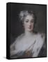 Portrait of a Lady, Bust Length in an Ermine-Trimmed Robe with Fleur-De-Lys, Diamond Clasp and…-Rosalba Giovanna Carriera-Framed Stretched Canvas