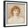 Portrait of a Lady, Bust Length-Alice May Chambers-Framed Giclee Print