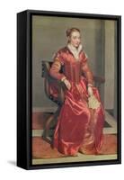 Portrait of a Lady, c.1555-60-Giovanni Battista Moroni-Framed Stretched Canvas