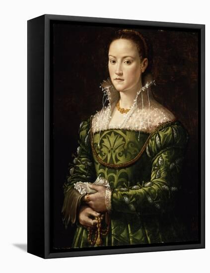 Portrait of a Lady, C.1560-Alessandro Allori-Framed Stretched Canvas