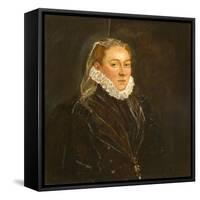 Portrait of a Lady, c.1570-1580-Jacopo Robusti Tintoretto-Framed Stretched Canvas