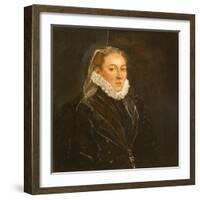 Portrait of a Lady, c.1570-1580-Jacopo Robusti Tintoretto-Framed Giclee Print
