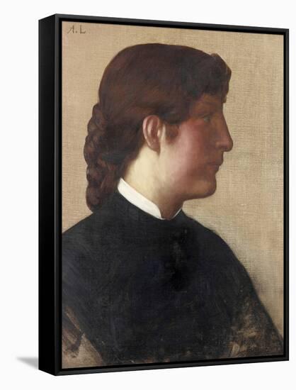 Portrait of a Lady, C.1879-Alphonse Legros-Framed Stretched Canvas