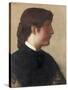 Portrait of a Lady, C.1879-Alphonse Legros-Stretched Canvas