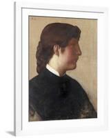 Portrait of a Lady, C.1879-Alphonse Legros-Framed Giclee Print