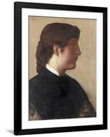 Portrait of a Lady, C.1879-Alphonse Legros-Framed Giclee Print