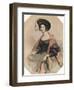 'Portrait of a Lady', c1855-John Absolon-Framed Premium Giclee Print