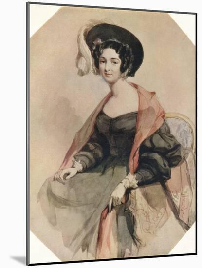 'Portrait of a Lady', c1855-John Absolon-Mounted Giclee Print