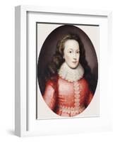 Portrait of a Lady Called Alathea, Countess of Arundel, 1619-Cornelius Johnson-Framed Giclee Print