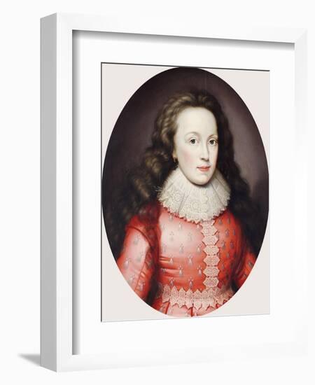 Portrait of a Lady Called Alathea, Countess of Arundel, 1619-Cornelius Johnson-Framed Giclee Print