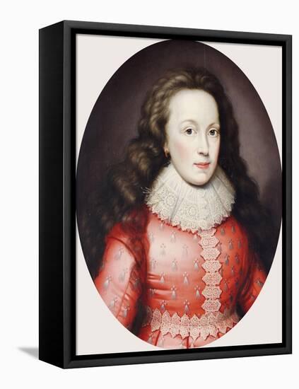 Portrait of a Lady Called Alathea, Countess of Arundel, 1619-Cornelius Johnson-Framed Stretched Canvas