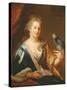 Portrait of a Lady Feeding a Parrot-Godfried Schalcken-Stretched Canvas