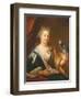 Portrait of a Lady Feeding a Parrot-Godfried Schalcken-Framed Giclee Print