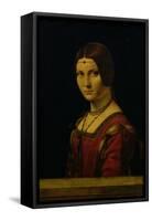 Portrait of a Lady from the Court of Milan, circa 1490-95-Leonardo da Vinci-Framed Stretched Canvas